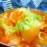 ☆我が家特製ミネストローネ風鶏肉団子の冬瓜スープ♪